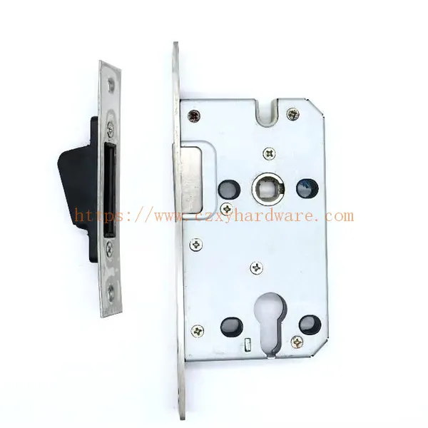 Xingyou anti-theft magnetic latch mortise lock cylinder stainless steel body with 5845mm for interior home doors unlock with key